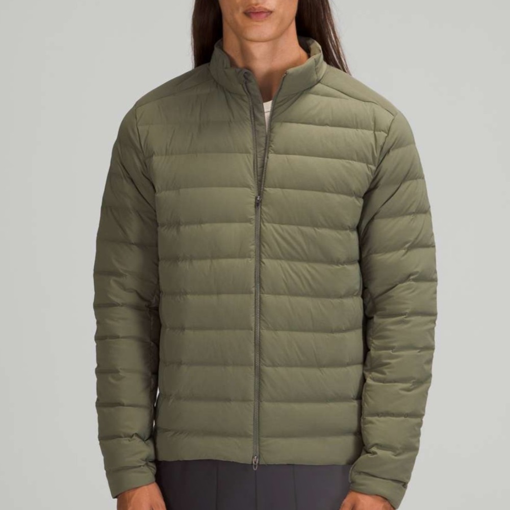 NWT Lululemon Men’s Navigation Stretch Down Jacket Size XL Medium Olive